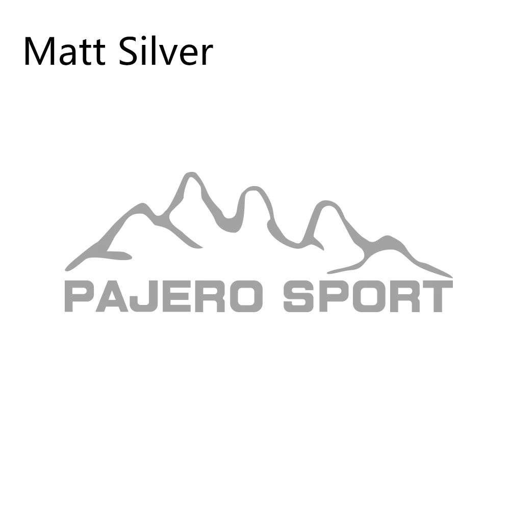 Matt Sliver Автомобильные наклейки для Mitsubishi pajero sport Styling Виниловая пленка Авто наклейки своими руками Автомобильные украшения автомобильные принадлежности для тюнинга - Название цвета: Matt Sliver