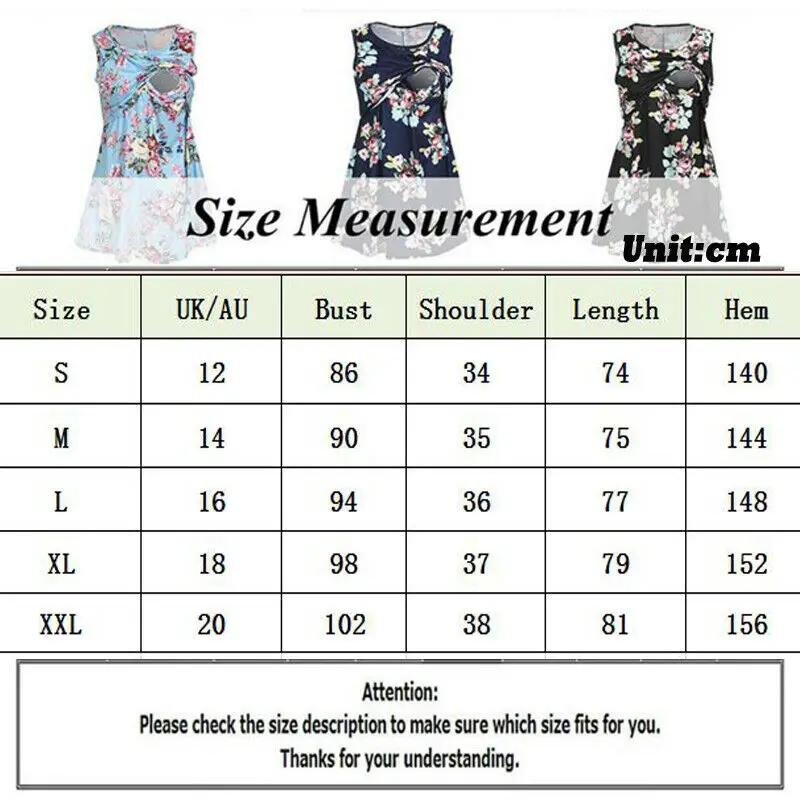 

Pregnant Women Floral Print Tops T-shirts Maternity Breastfeeding T-shirt Summer Clothes Sleeveless Fashion for Pregnant Women