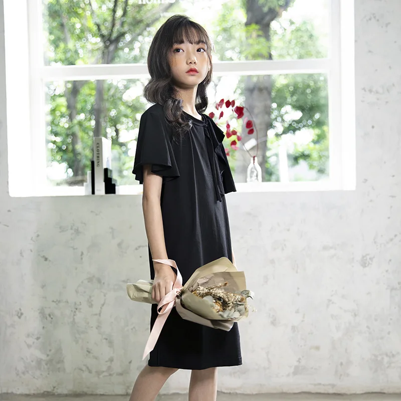 

Summer 2021 New Teenage Dress For Girls Ruffles Patchwork Dresses Girl Kids Costume Clothing 4 6 8 10 12 14 15 16 7 9 11 Years