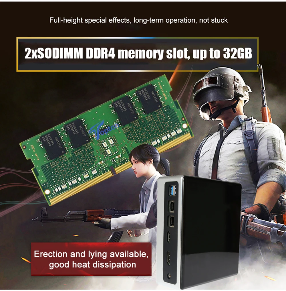 2*DDR4 Pocket Mini PC Win 10 Intel Core i5 8250U i7 8550U 2*Lans Micro PC NVMe M.2 UHD Graphics 620 WiFi HDMI VGA DP USB-C 2*COM