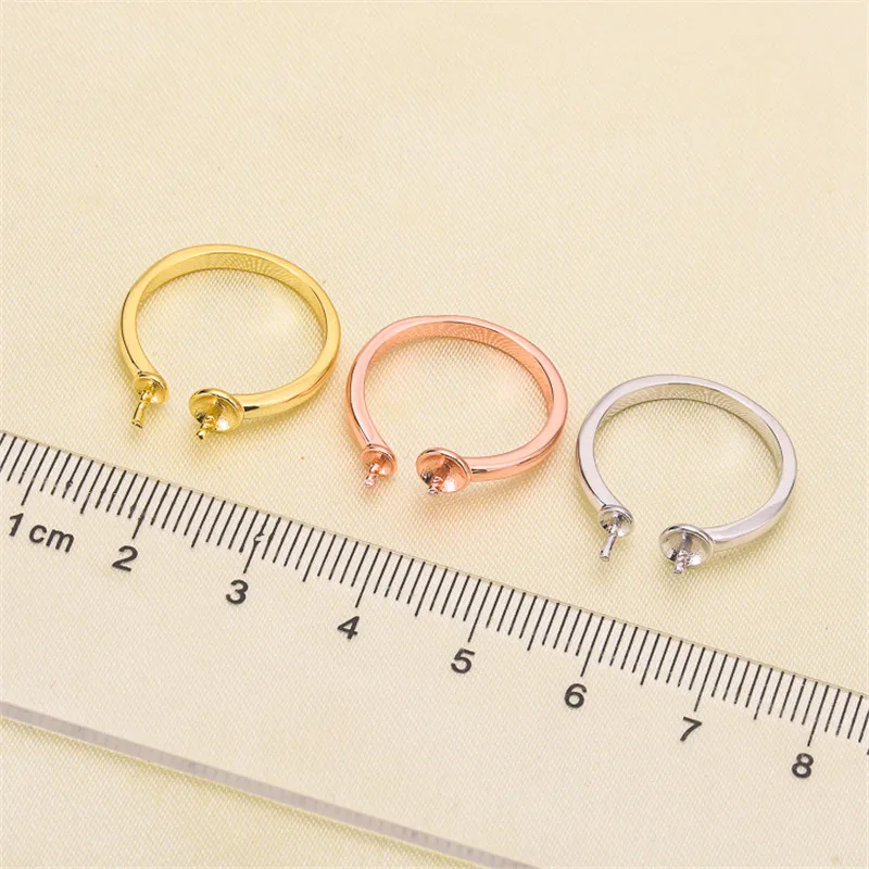 Высокое качество посеребренные фитинги открытые Регулируемые Пустые Настройки