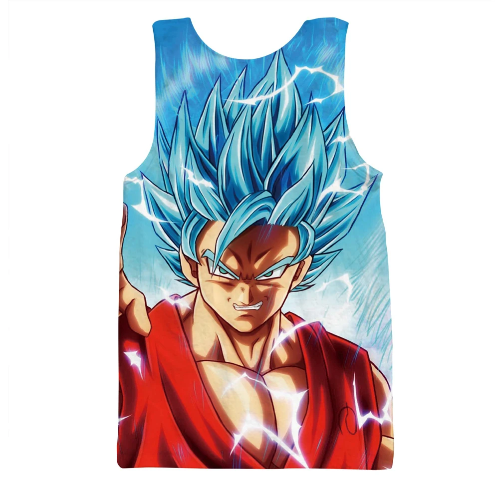 Мужская майка без рукавов с 3D принтом Драконий жемчуг для занятий спортом