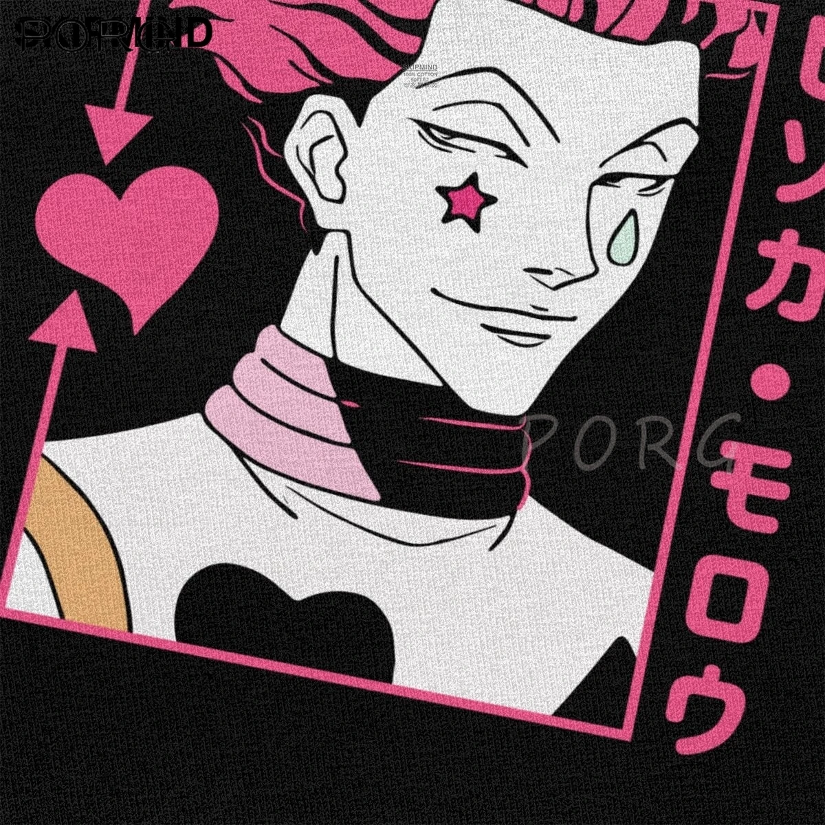 

Japanese Hunter X Hunter T-Shirt Men 100% Cotton Awesome Tshirt Crew Neck Short Sleeved Hisoka Morow T Shirt Anime Shirt