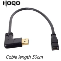 hoqo dp to mini dp cable gold plated mini displayport to dp 90 degrees left right elbow cable video card to monitor cable 30cm