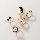 Кольцо женское кольцо с бабочкой, 5 шт.компл.