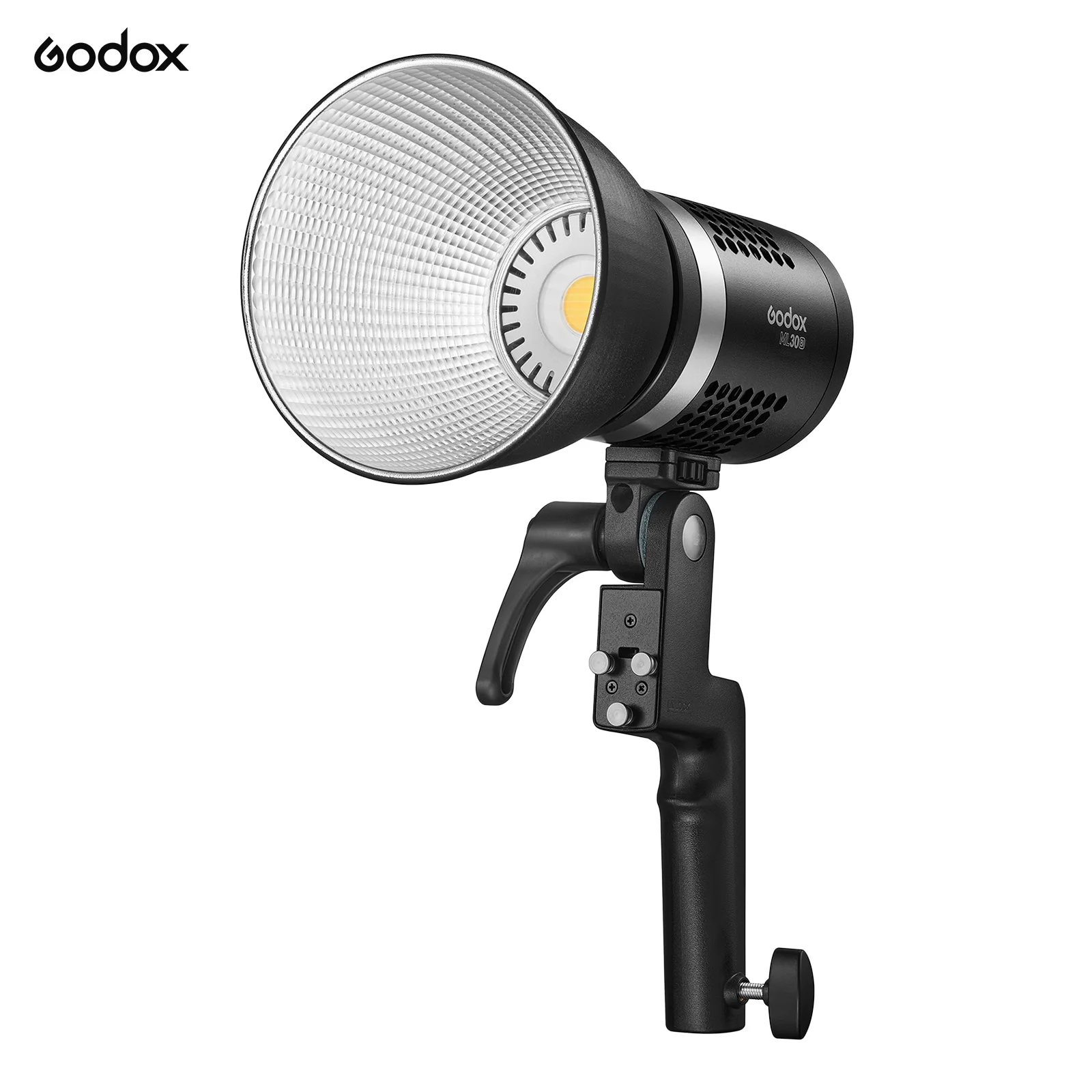 

Godox ML30Bi Studio LED Video Light Fill Light 2800K-6500K 40W CRI96 Mount Reflector Handheld Grip for Vlog Live Streaming