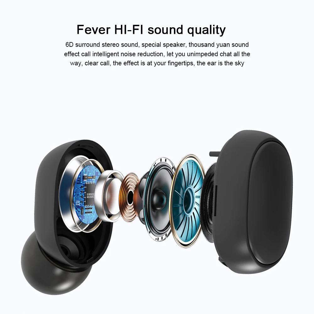 СВЕТОДИОДНЫЙ беспроводной наушники Bluetooth 5,0 E6S A6S PK Red mi Airdots гарнитура стерео с mi c спортивные наушники PK mi наушники TWS