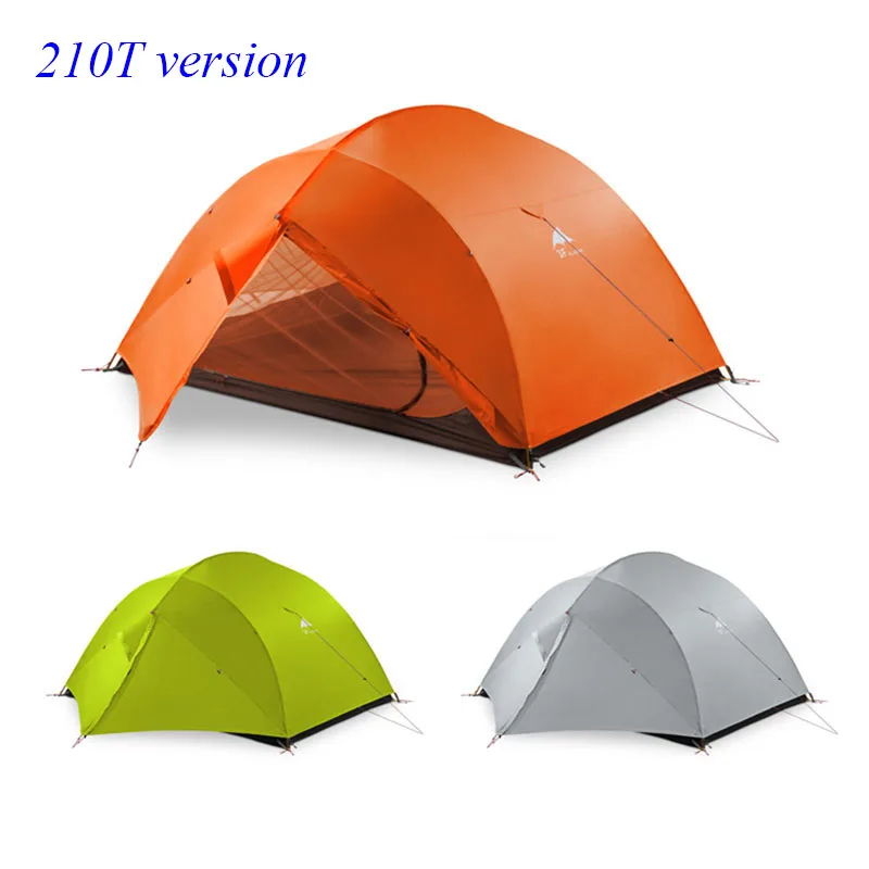 3F Gear 15d silnylon 210T pu с покрытием 3 сезона/4 сезона для человек двухслойная палатка