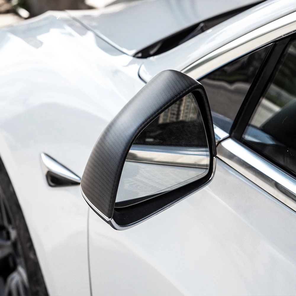 Аксессуары Model3 чехлы для автомобильных зеркал Tesla Model 3 боковых из углеродного