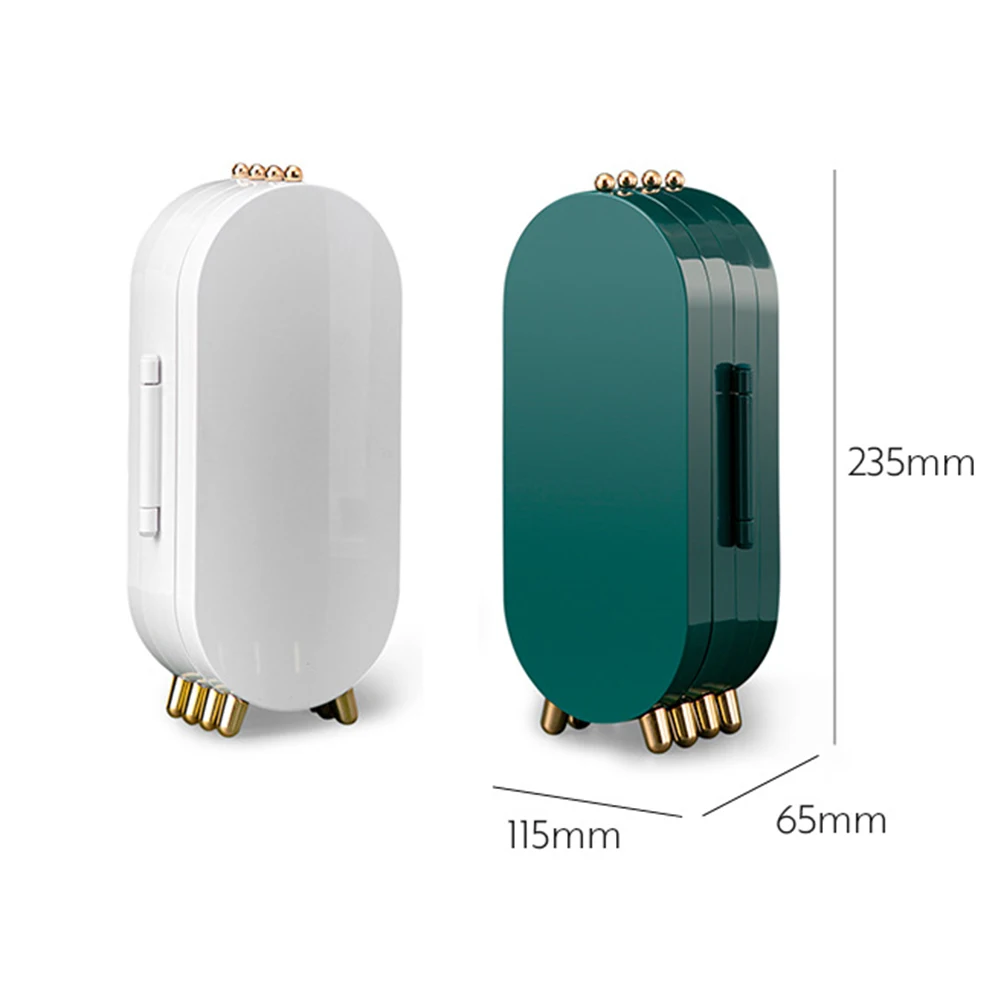 

NEW Desktop Women Girls Jewelry Storage Box Rings Earrings Necklaces Bracelet Stands Multilayer Dustproof Jewelry Organizer#38