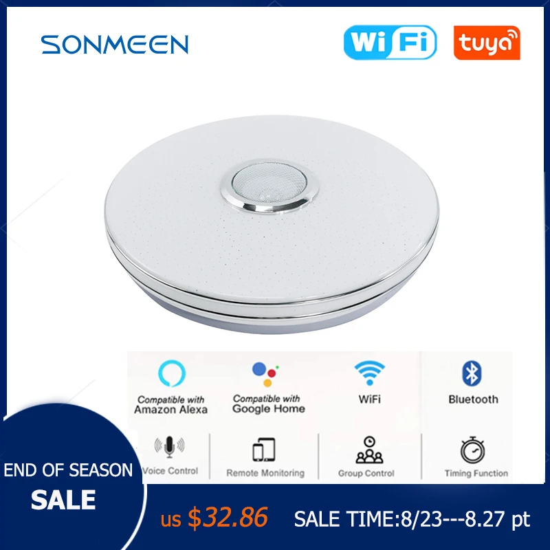 Светодиодный потолочный светильник SONMEEN современная лампа с дистанционным