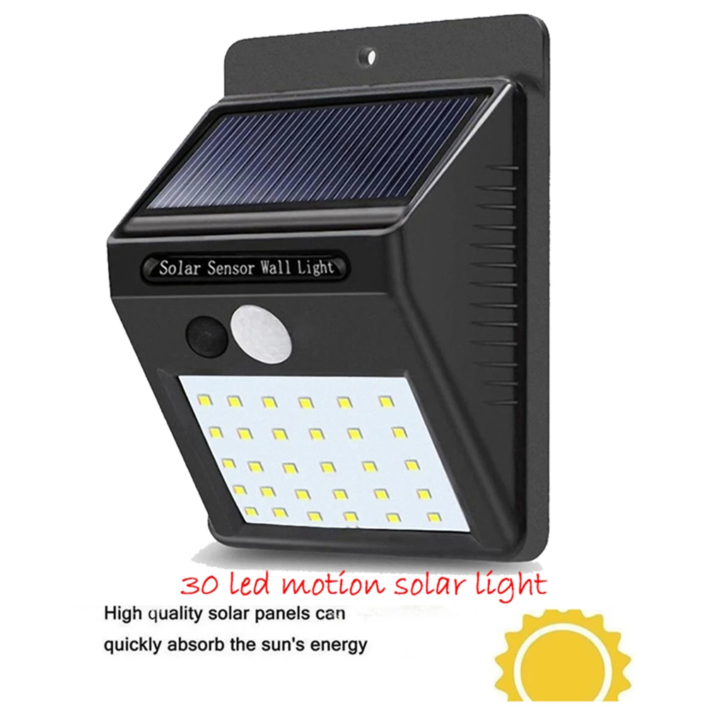 1 4 шт. светодиодная Солнечная лампа PIR датчик движения Ночной свет аварийная