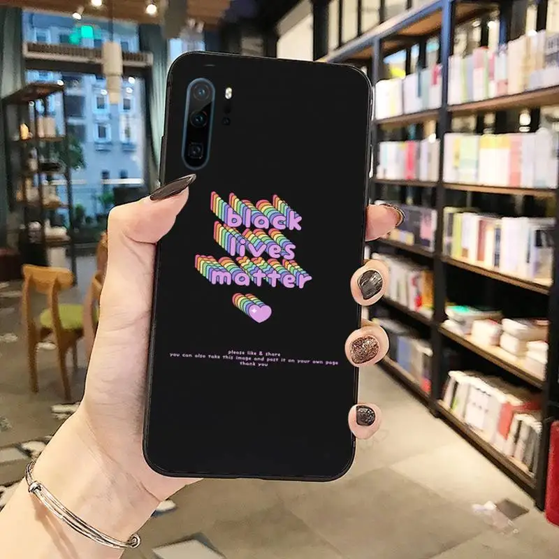 

Black Lives Matter fashion Phone Case Funda For Huawei P9 P10 P20 P30 Lite 2016 2017 2019 plus pro P smart