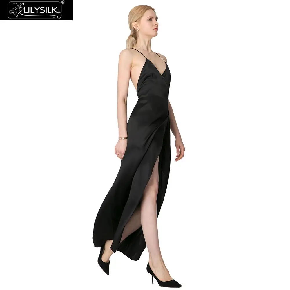 LilySilk шелковое платье женская одежда 19 мм идеально вечерние женские готов