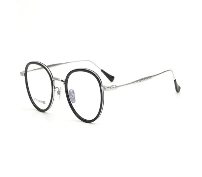 

High Quality Retro Round Frame Unisex Full Rim Pure Titanium Progressive Multi-focal Lens Eyewear See Near Far Readig Glasses