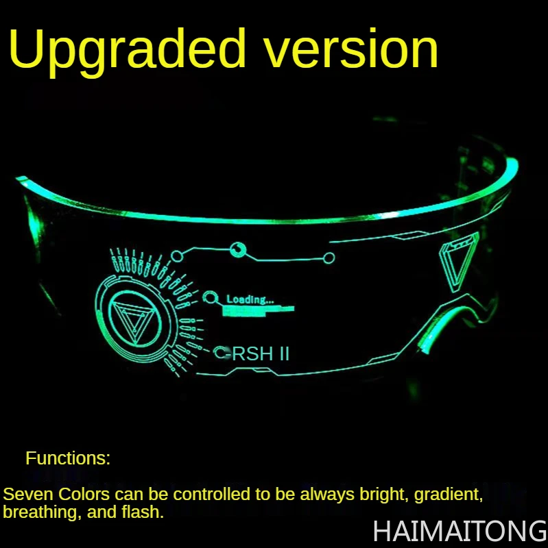 

LED colorful glasses EL line neon light Punk party glowing glasses carnival costume party cool toys children's gifts