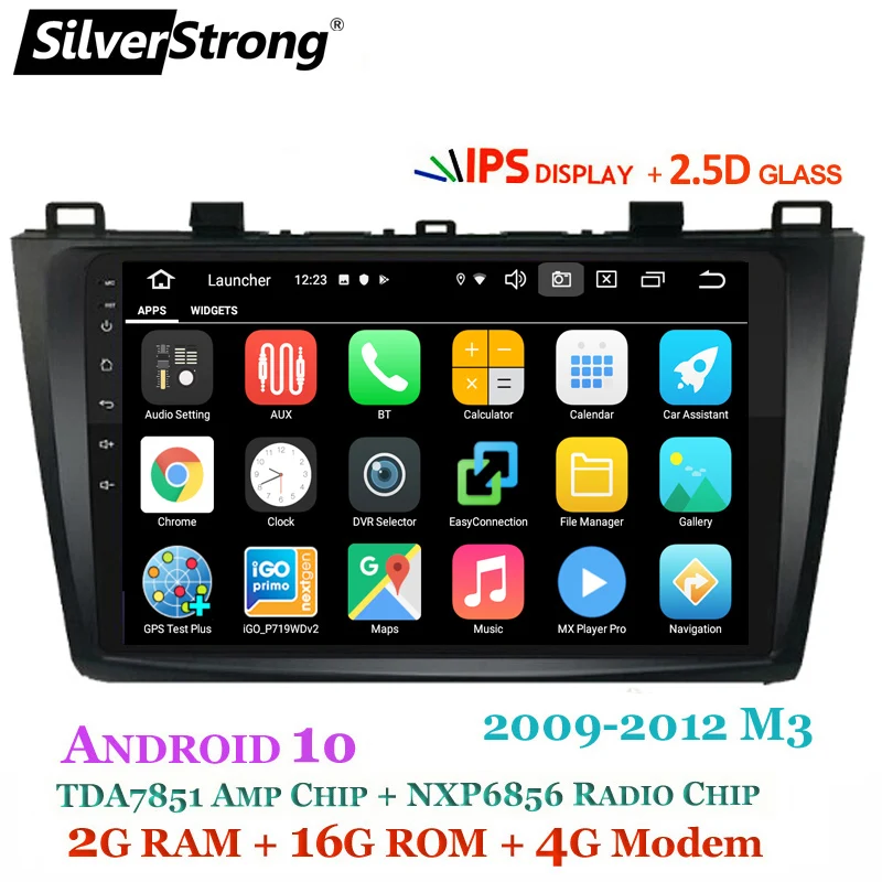 SilverStrong 4G модем Android 10,0 автомобильный DVD для Mazda 3 Axela 4G SIM Автомобильный мультимедийный Mazda 3 Bluetooth 4,0 wifi опция TPMS