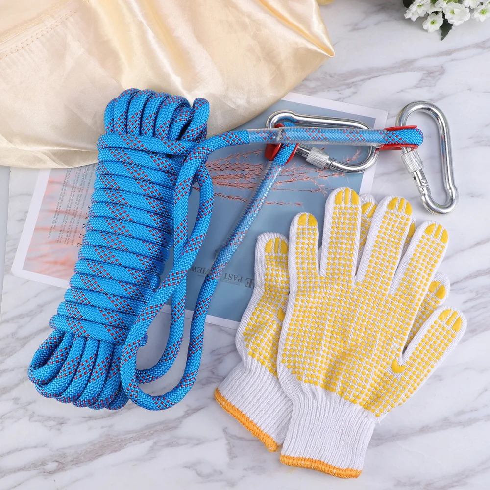 

15M Tree Climbing Safety Sling Rappelling Rope Auxiliary Cord Equipment (Random Color)