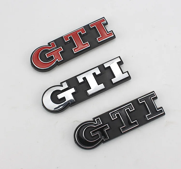 Для Volkswagen Polo, Golf 6 7 GTI Автомобильный логотип Volkswagen GTI наклейки на бампер крутой багажник стандартные автомобильные Логотипы