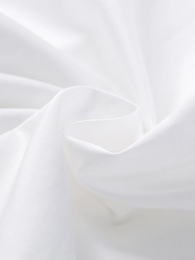 

Ladies White Long Sleeve Shirt Dress Female 2021 Spring New Designer High Quality Solid Color Fashion Party A-line Dress