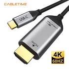 CABLETIME USB C к HDMI-совместимый кабель 4K 60 Гц Thunderbolt 3 Type C 3,1 HDMI-совместимый адаптер для MacBook Pro Samsung N222