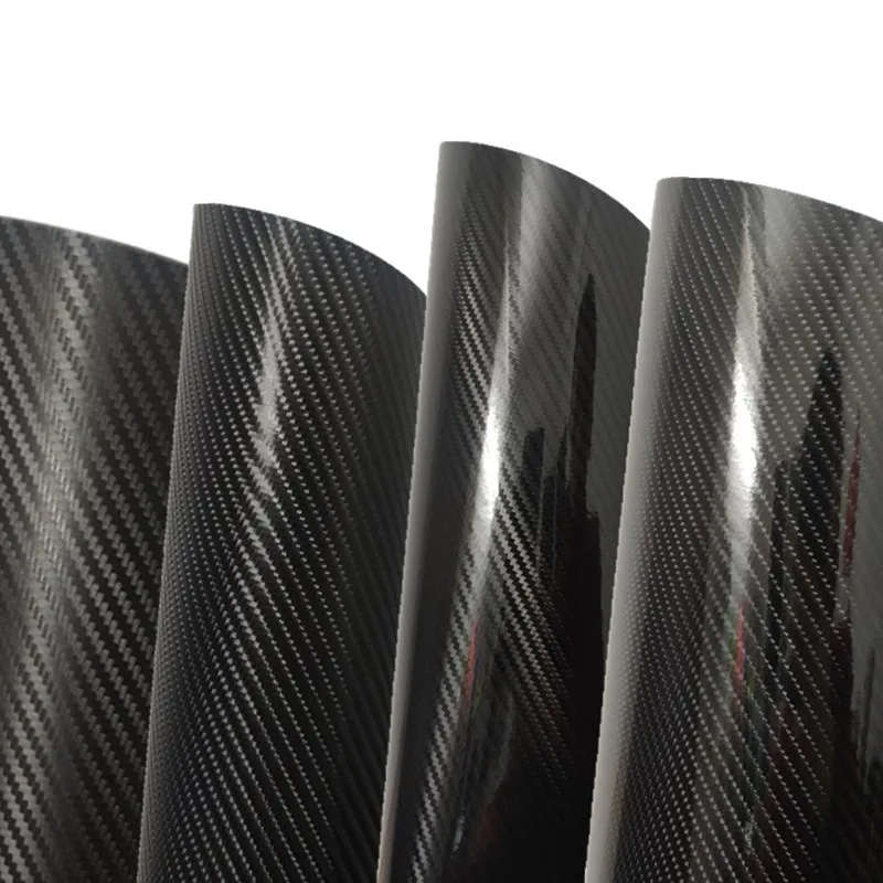 5D/6D Автомобильная глянцевая виниловая пленка из углеродного волокна меняющая