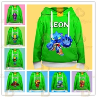 2020 new 3d printing long sleeved wild fight surrounding women summer casual hoodie girls clothing leon shirt anime printed gift