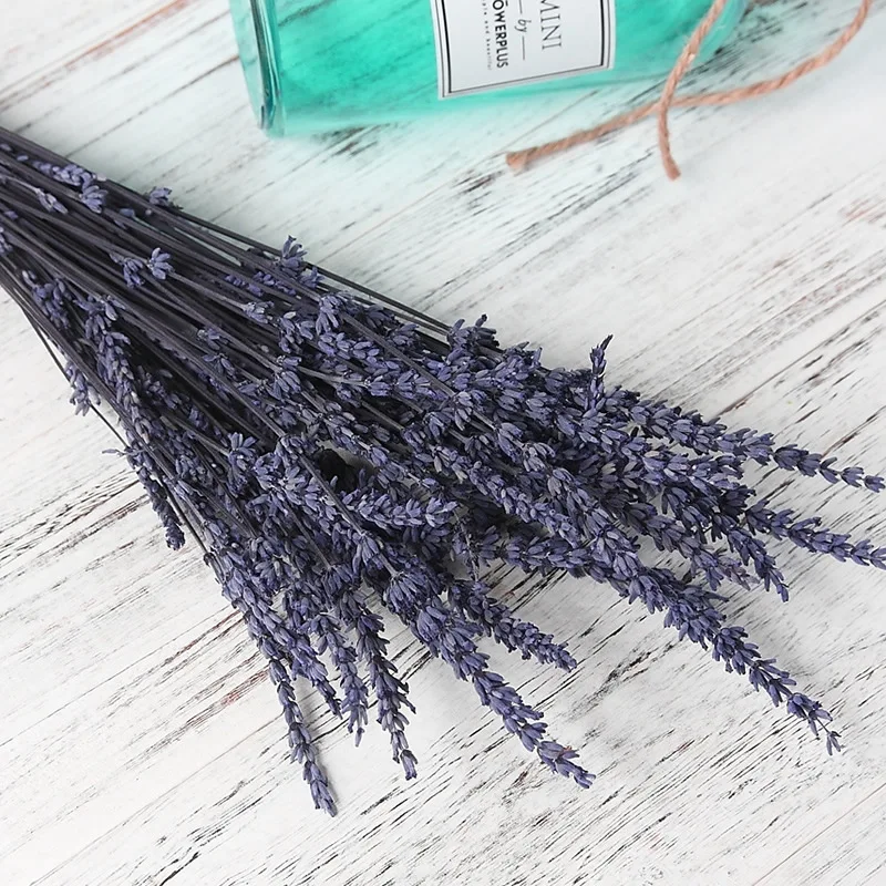 

60g Lavender Floral Immortal Real Natural Preserved Dried Flower 2021 Newyear Wedding Photograph Desktop Home Indoor Decoration