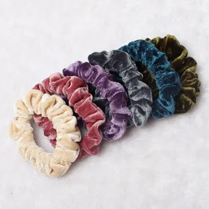 6 шт. бархатные резинки для волос для женщин и девочек, эластичные резинки для волос, аксессуары для волос, повязка на голову с держателем конского хвоста