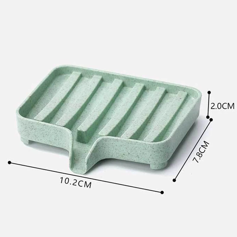 

Sponge Holder PP Wheat Straw Storage Rack Drain Soap Box Tray Soapbox Shower Soap Tray Tool Soap Dish Plate Holder Bathroom