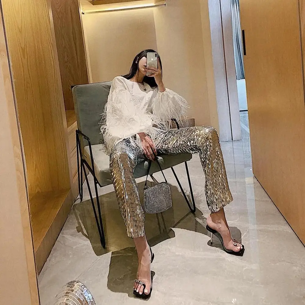 Женские сандалии из прозрачного ПВХ босоножки на высоком каблуке с ремешками