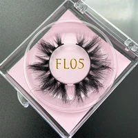 new arrival fl styles 20mm 22mm thick fluffy real mink lash clear square case packaging custom labels dramatic 3d false eyelash