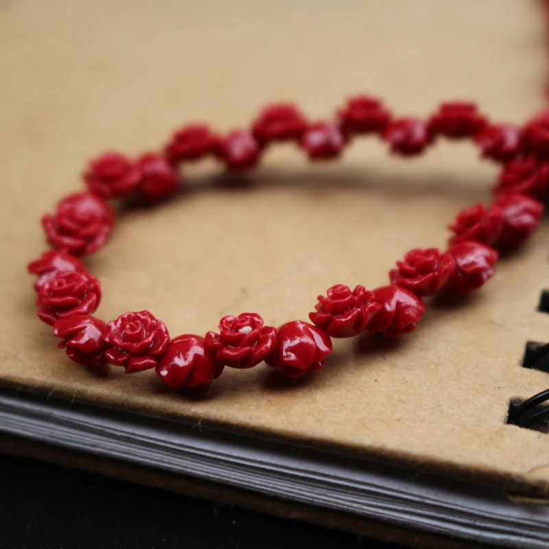 50 шт./лот 6 мм Искусственные коралловые бусины кабошон в форме цветка камелии