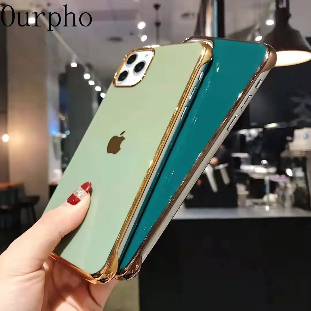 Ourpho Роскошный чехол для iphone XR Fundas 7 8 plus 11Pro Max |