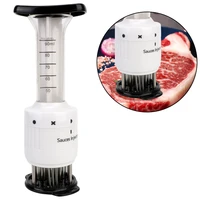 with stainless steel needle 2 in 1 marinade injector meat tenderizer barbecue seasoning sauce injectors kitchen tools gadgets