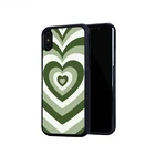 Чехлы MaiYaCa для телефонов с зеленым сердечком, с мягкими боковыми краями для iphone 11, 12 pro max, x, 5s se, 6s, 7, 8 plus, XR, XS MAX, чехол-накладка