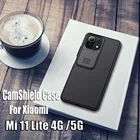 Для Xiaomi Mi 11 Lite чехол NILLKIN CamShield чехол скользящая камера защитный чехол для Xiaomi Mi11 4G Mi11 Lite 5G чехол