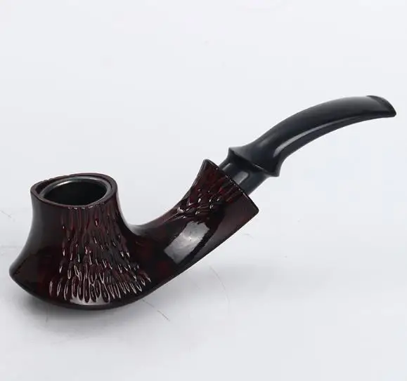 Курительная трубка ручной работы коричневая табачная съемная курительная для
