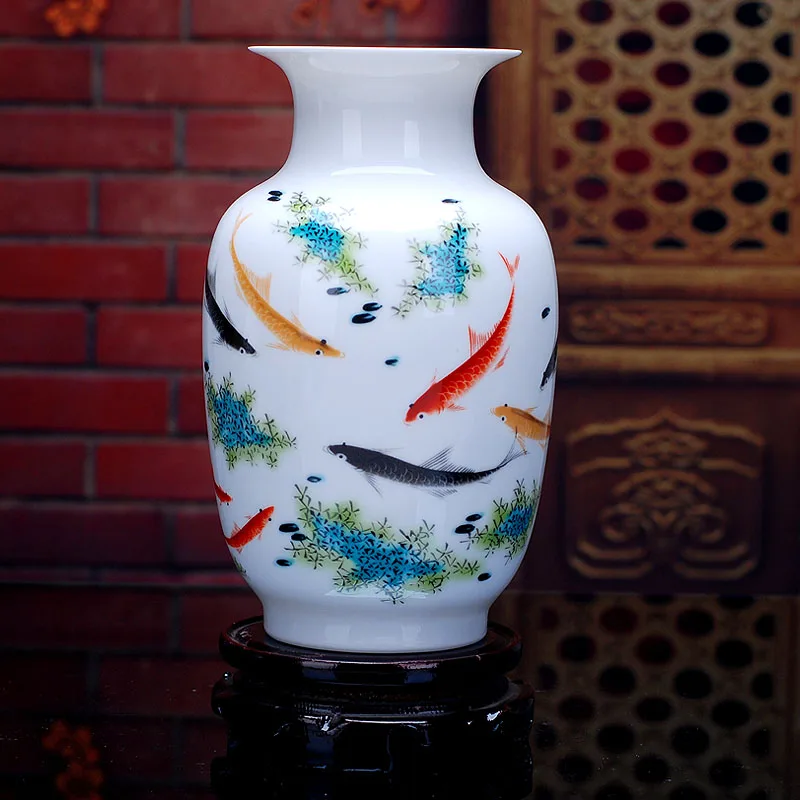 

ANTIQUE CHINESE-PORCELAIN-VASE CLASSICAL HOME DECOR HANDMADE WHITE AND BLUE CERAMIC FLOWER VASES