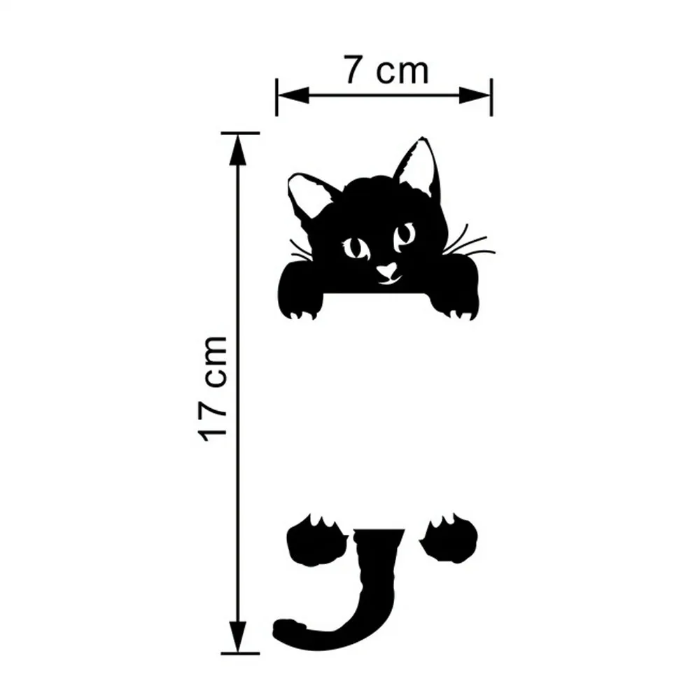 

Cute New Cat Wall Stickers Light Switch Decoration Decals Art Mural Baby Room Infant Sticker PVC Wallpaper For Room