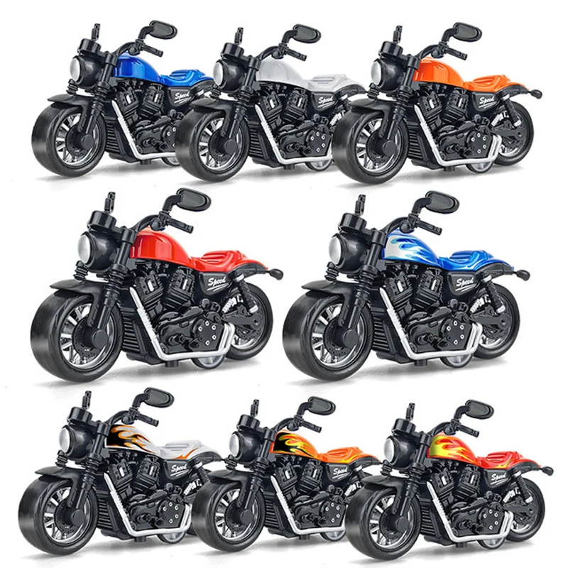 

Children Toys Motorcycles Alloy Toys Kids Birthday Gift Pull Back Cars Locomotive Models Study Decorations High Quality Funny