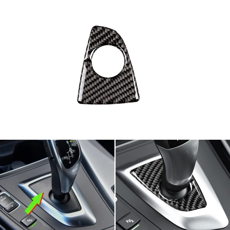 

Автомобильная Центральная панель переключения передач из углеродного волокна, базовая Накладка для BMW 3 4 серии F30 F32 2013 2014 2015 2016 2017 2018