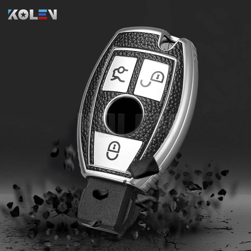 

Кожаный ТПУ чехол для автомобильного смарт-ключа, чехол-брелок для Mercedes Benz A B C E Class W176 W204 W212 GLC CLA GLA GLK X117, аксессуары