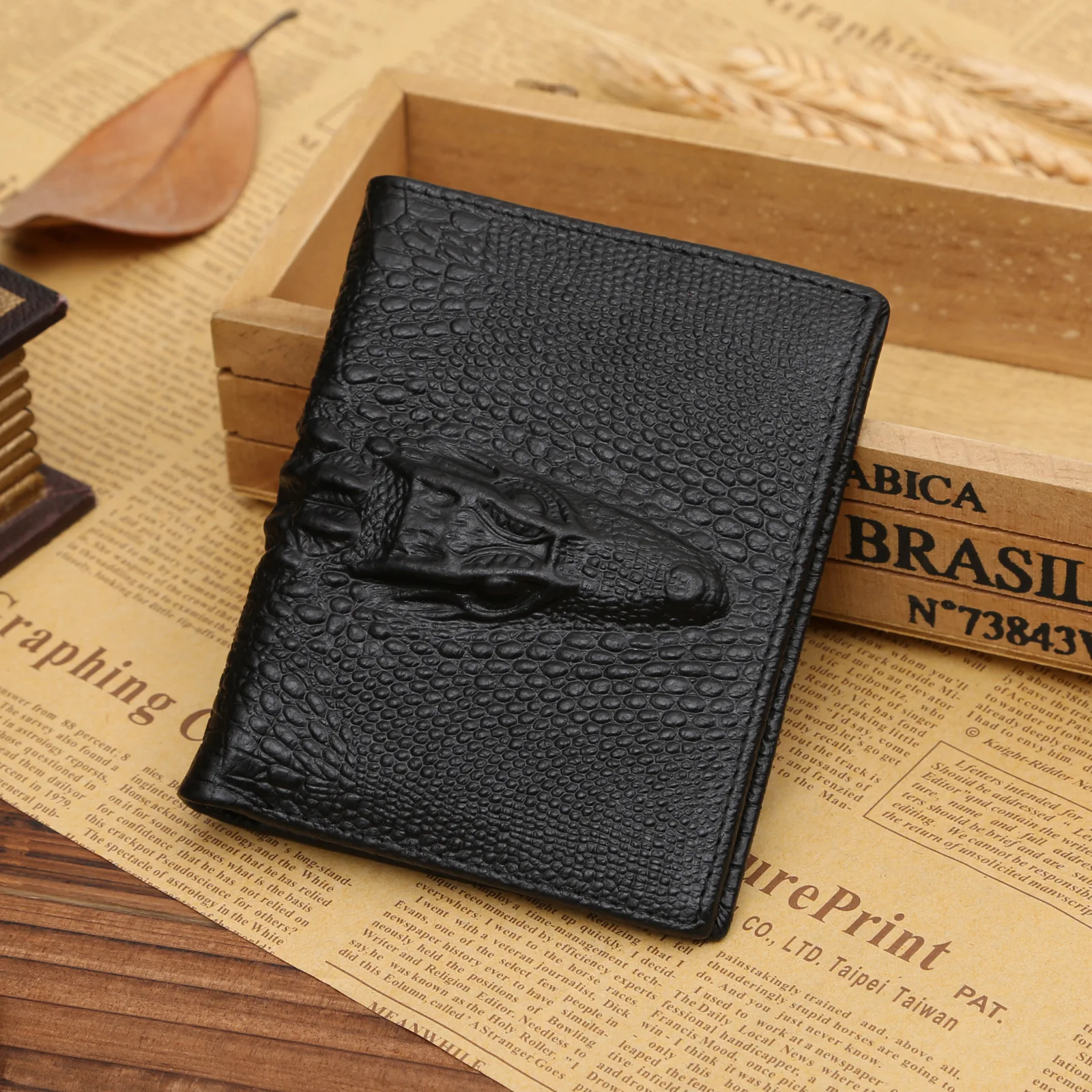 Кошелек из крокодиловой кожи 2020 клатч кошелек со скрытым карманом мужской Billeteras