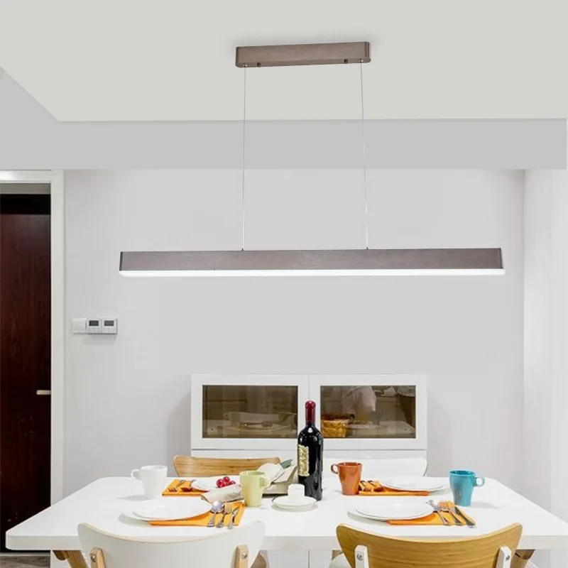 Современная светодиодная Люстра для столовой длинные офисные светильники в