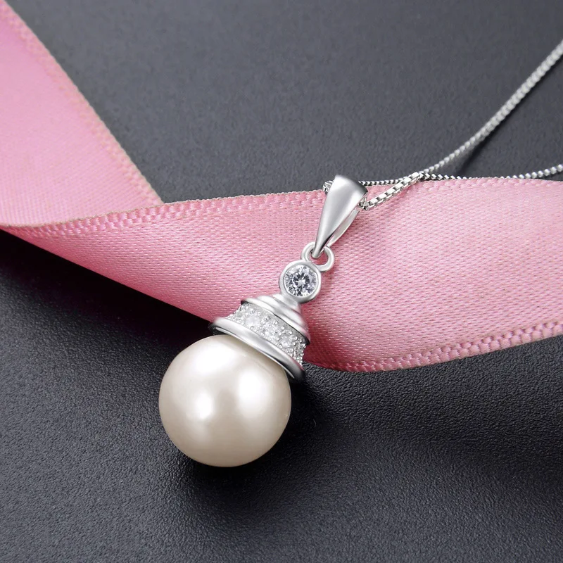 Ювелирные изделия из стерлингового серебра 925 пробы с циркониевым жемчугом