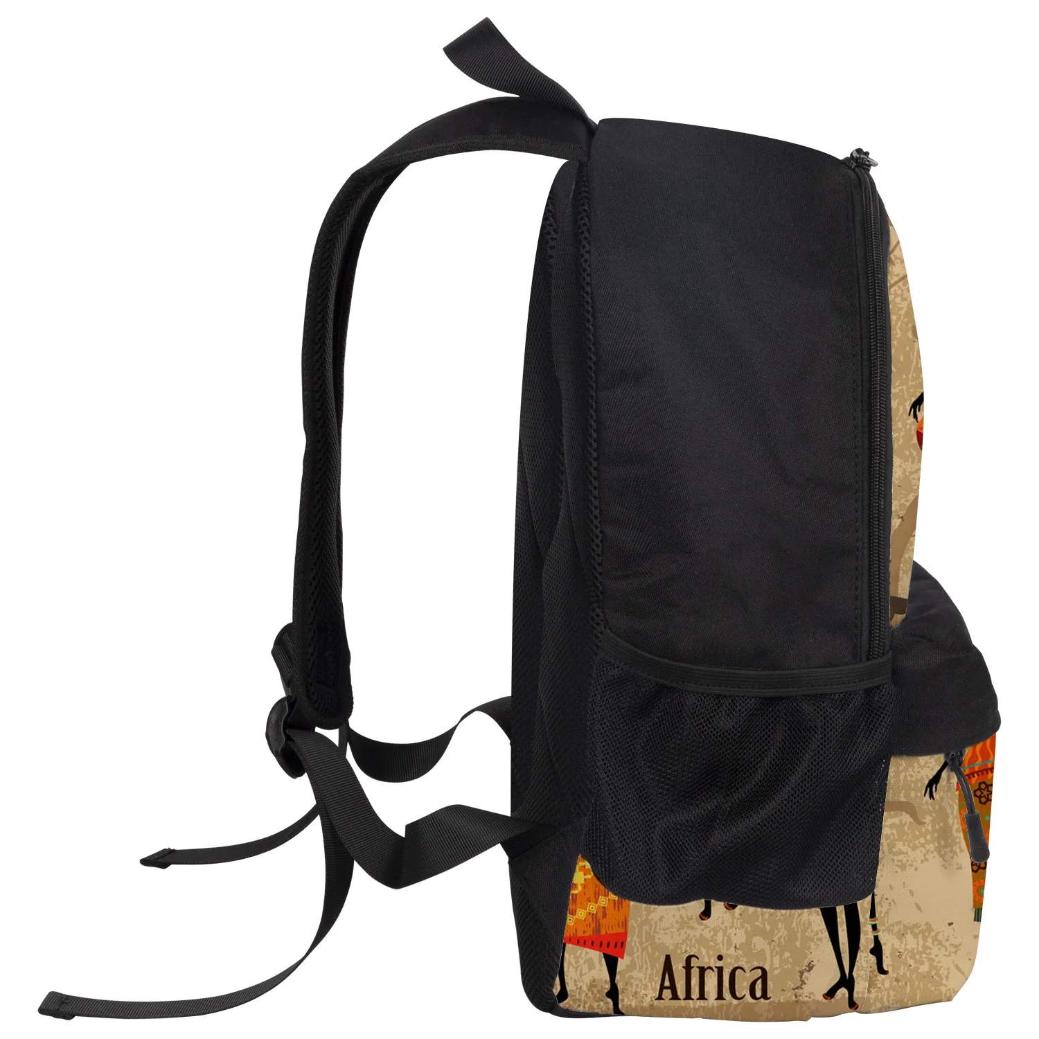 African Woman Dance Vase Backpack College Students Wear Resistance Laptop Book Bag Casual Sports Bags School |