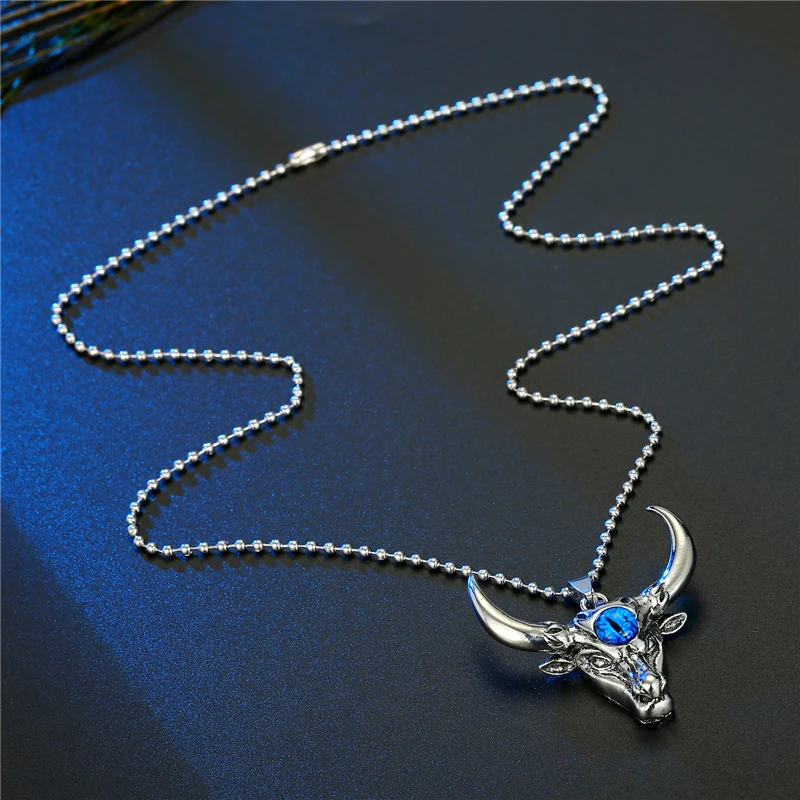 Ожерелье с головой быка и сглаза для мужчин женщин турецкое индивидуальное