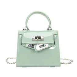 

2021 New Jelly Bag Cute Mini Lipstick Bag Match Chain Shoulder Cross Body Small Bag Kids Purses Cute Mini Woman Purse