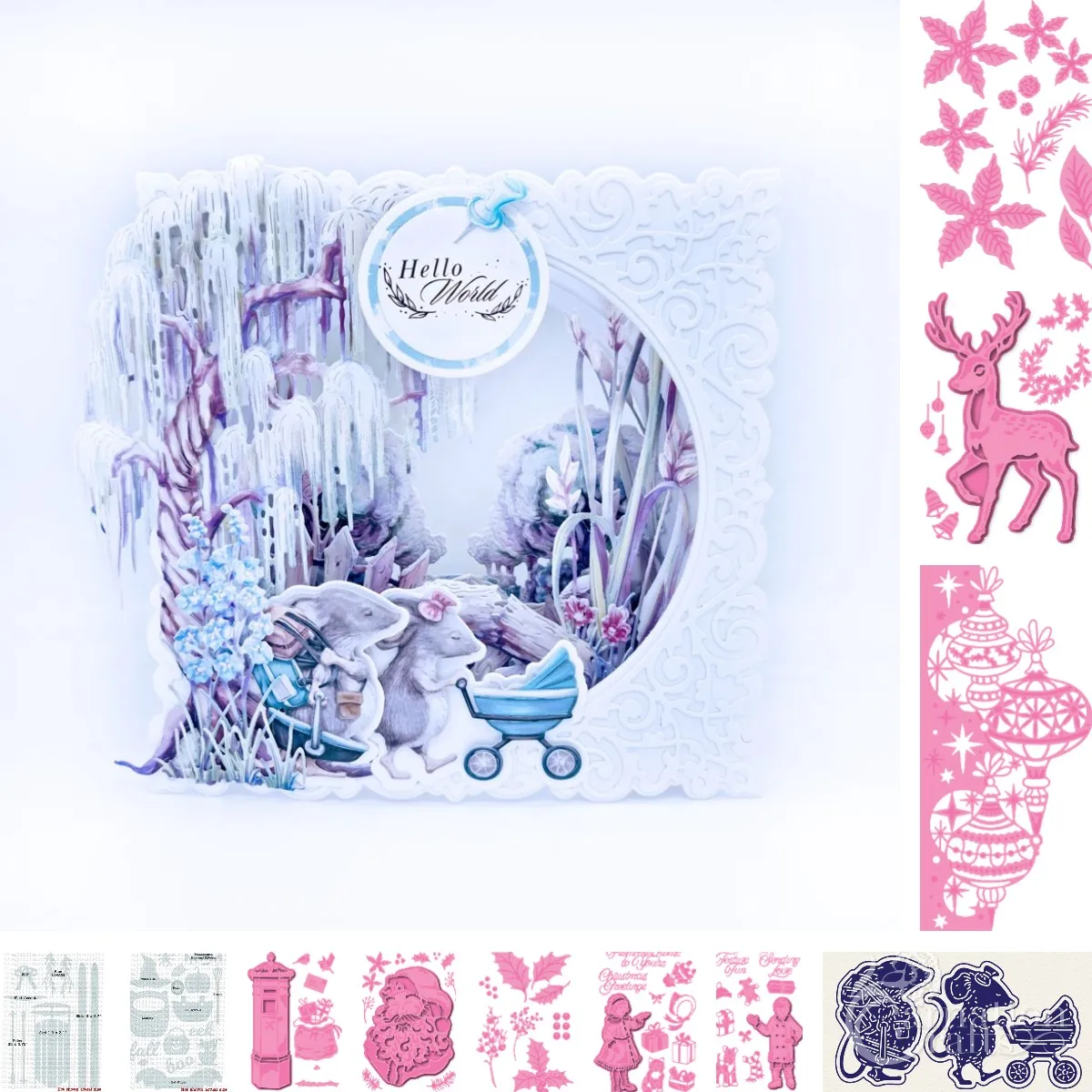 

Christmas gifts Metal Cutting Dies Scrapbook Diary Decoration Stencil Embossing Template DIY Greeting Card Handmade 2021 NEW
